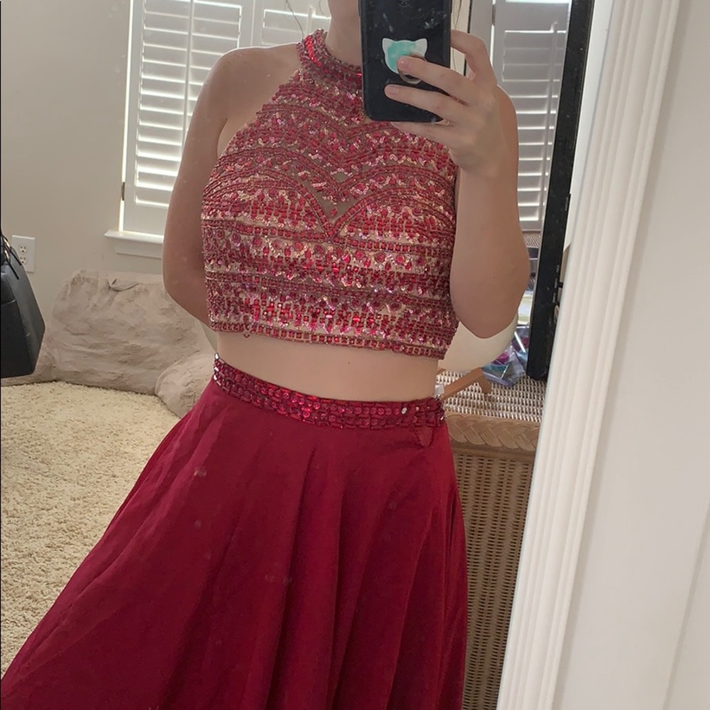 BEAUTIFUL Sherri Hill 2 Piece Prom Dress